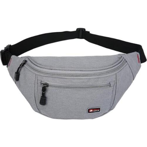2021 Men Waist Bag pack Purse Casual Belt Bag Pouch Women Canvas Travel Phone Bag