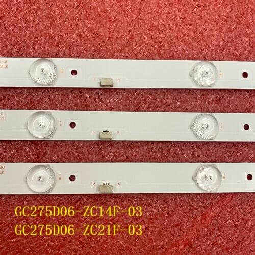 3pcs LED Backlight strip for 28PHF2056/T3 GC275D06-ZC14F-03 GC275D06-ZC21F-03 303GC275031