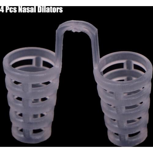 4pcs Healthy Sleeping Aid Equipment Stop Snoring Magnetic Anti Snore Apnea Nose Clip Mini Transparent Anti-Snoring Device