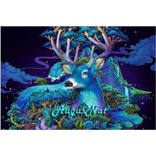 Deer diamond painting cross stitch scenery wall decor animals beads poster painting with diamonds wall art mosaic embroidery