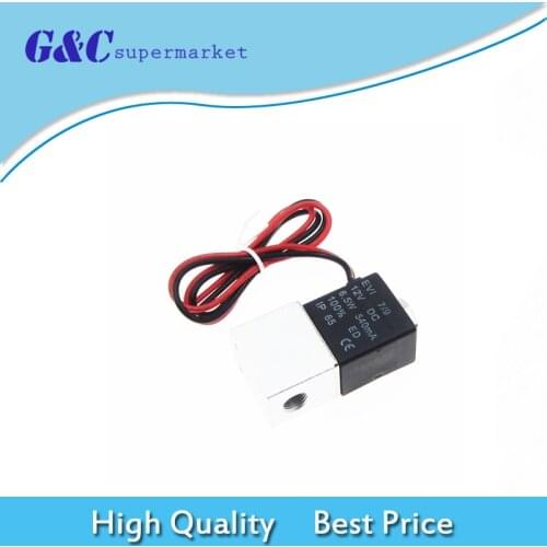 Aluminum 1/4" 2 Way Normally Closed Pneumatic Electric Solenoid Air Valve 12V DC diy electronics