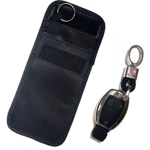 Car Key Signal Blocker Pouch Anti Theft Fob Protector Blocks RFID/WIFI/GSM/LTE/NFC Cell Phone Signal Blocking