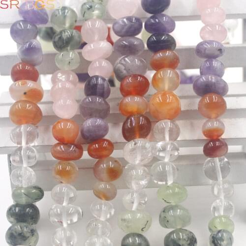 Free Shipping 8-10x10-14mm Kinds of Gems Potato Freeform Shape Natural Gems Stone Loose Beads