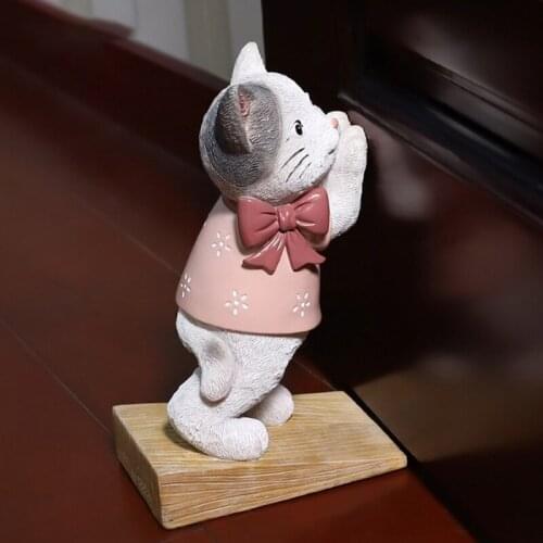 Cartoon Animal Door Stop Cute Resin Statue Wedge Stopper Home Bookend Decoration