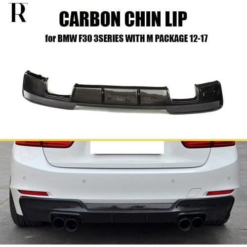 Carbon Fiber Rear Bumper Diffuser for BMW F30 316 318 320 328 330 335 340 Standard Bumper 2012 - 2019