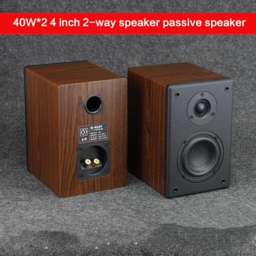 40W*2 4-inch 2-way Speaker High-power 5.1 Passive Bookshelf Speakers Home Theater Front High and Bass Audio HiFi Fever Speakers