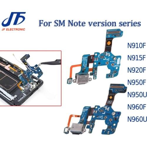 10pcs charging Dock Connector USB Charger port Flex Cable For Note 8 9 N910 N915 N920 N950U N950F N960F U