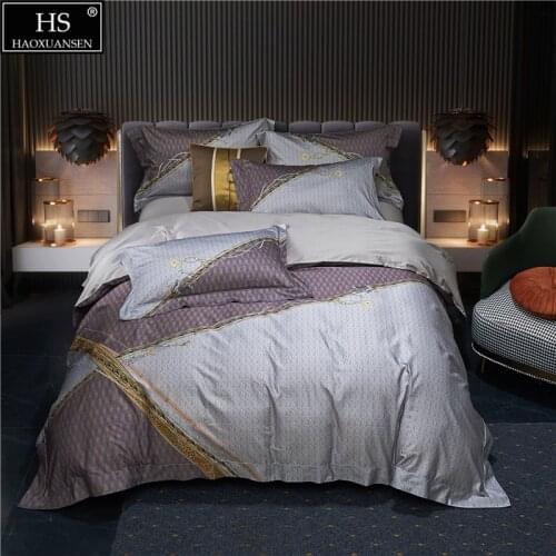 Delicate Frame Leopard Necklace Pattern 4Pieces Bedding Sets Digital Printing Bed Sheets Pillowcase Duvet Cover Queen King Size