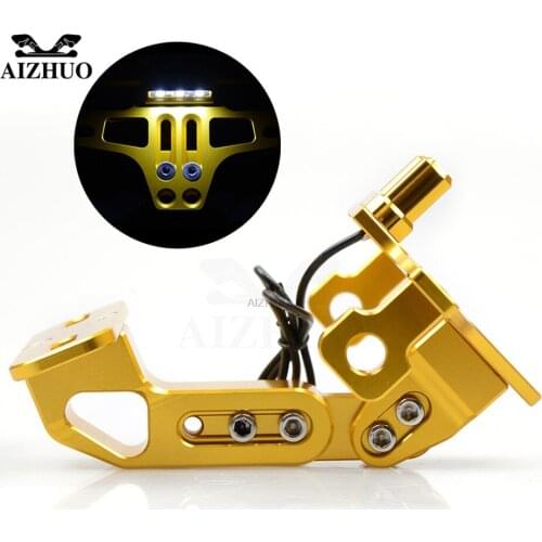 Motorcycle Mount Bracket Fender Eliminator Number Plate Frame Holder with Light for suzuki hayabusa gsx1300r gsx600 750 csr1000