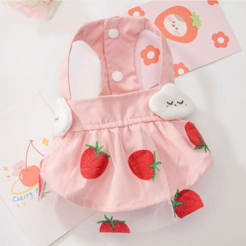 Fashion pet clothing vest Pomeranian Lovely dog pet cat Soft and comfortable three dimensional cloud strawberry mesh skirt