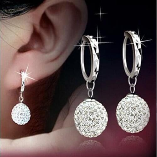 Fashion Earrings Crystal Earrings Princess Ball Earrings Earrings Temperament Gift For Girlfriend