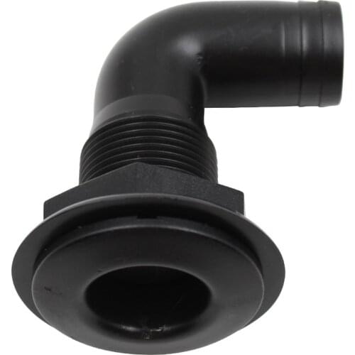 Marine Nylon 90-Degree Thru-Hull Connector Connection for 1 inch 25mm Hose