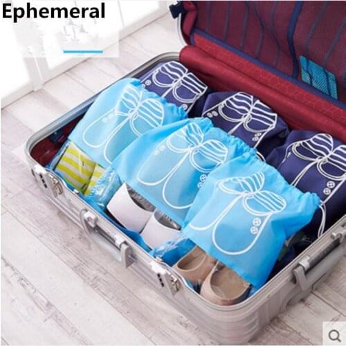 5/10 PCS Big & Mid Sizes Washable Shoes Bag Footwear Storage Pouches Organizer For Traveling Home Shoes Pocket Non-woven Fabrics