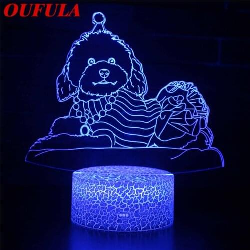 Night LED Lights Novelty 3D lamp Cute Toy Gift 7 Color Abstract Artist Graphics Cartoon Atmosphere Lamp For Children Kids Room