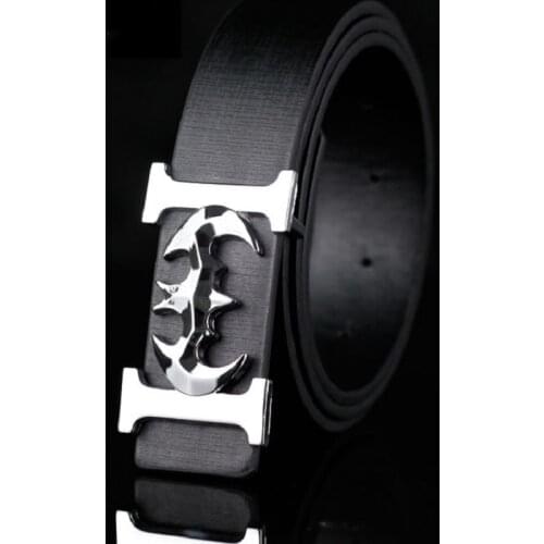 2021 new Explosive models best-selling H-shaped buckle personality belts Bat animal belt fashion and popular wild series Leather