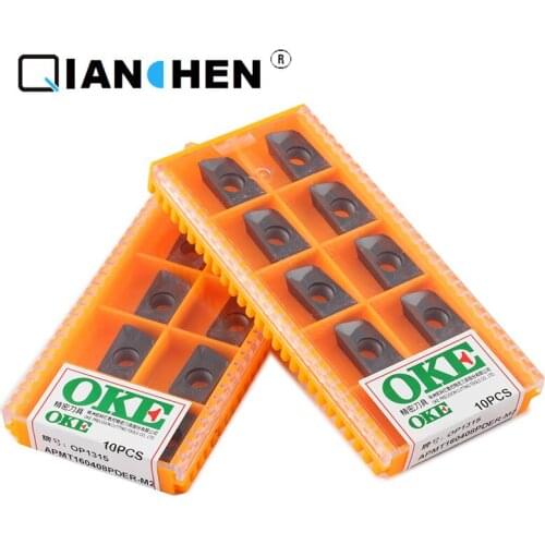 OKE 10pcs/lot High Precision High Performance CNC APMT160408PDER-M2 OP1315 Industry Carbide Inserts External Turning Tool