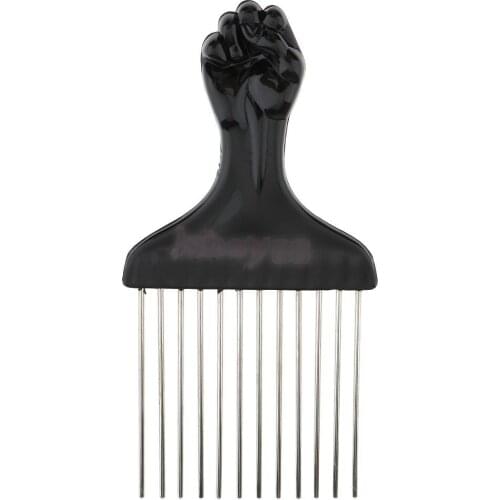 Stainless Steel Salon Hair Cutting Styling Hairdressing Barbers Brush Comb Anti-static Wig Care Tool