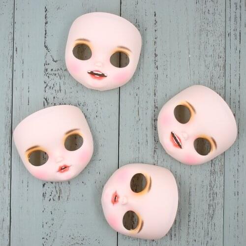 Blyth doll Mouth Open Face plate including the back plate and screws,lips carved,with teeth,with tongue