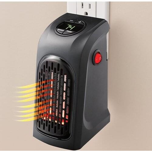 Mini Portable Electric Fan Heater Radiator Hot Air Warmer For Indoor Heating Office Home Plug In Type