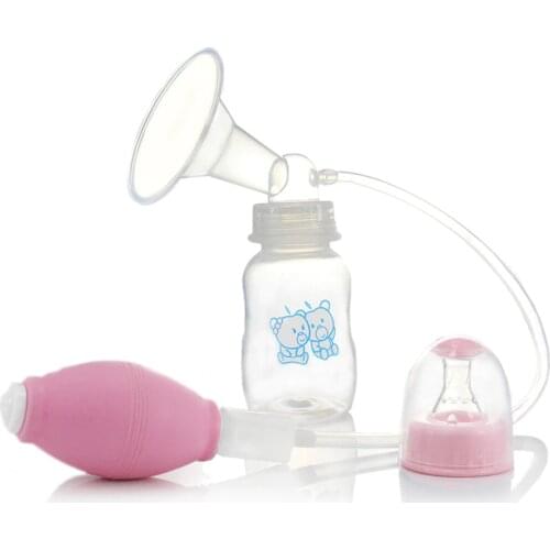 Portable Silicone Postpartum Manual Breast Suction Pump Breast Milk Collector for Breastfeeding Mother Baby Feeding Bottles