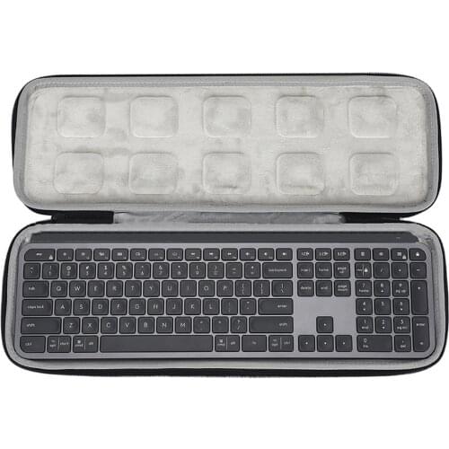Portable Waterproof Carrying Case for Logitech MX Keys Wireless Keyboard Hard Shell EVA Storage Bag