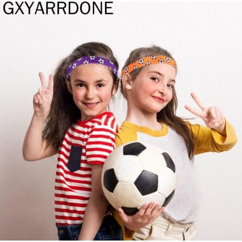Soccer Sports Sweat Ball Headbands Girls Yoga Fitness Women Hair Accessories Prints Bandannas Wide Running Baseball Hairband