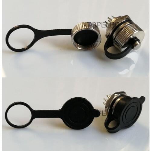 1pc Dust Cover for GX16 16mm Aviation Plug Connector Waterproof Rubber/Metal Cap