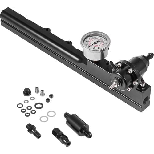 Fuel Pressure Regulator Gauge Fuel Rail Kit Fits For Acura/Honda Integra Civic Aluminum Alloy Regulator Fuel Car Accessory