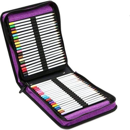 120 Holes Large Capacity Pencil case oxford cloth School Pencil box Art Pen Storage Box Drawing Painting Pen Bag Estuche Escolar