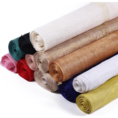 Sinmay Material make church weeding fascinator millinery hat one yard