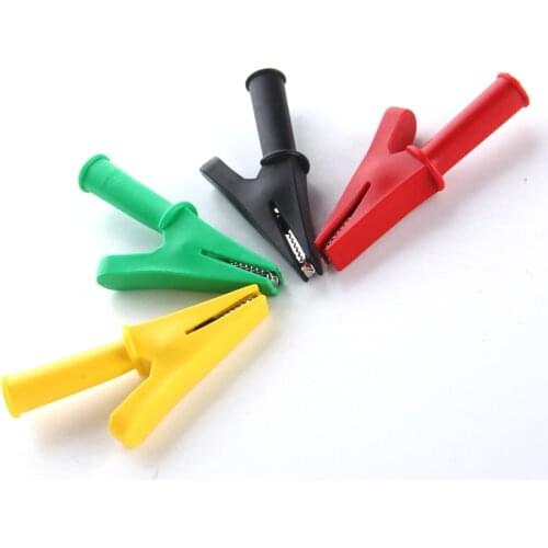 1 piece Crocodile Alligator Clips With 4mm Socket Banana Jack Test Clamp Wire Clip terminal 30A 2000V