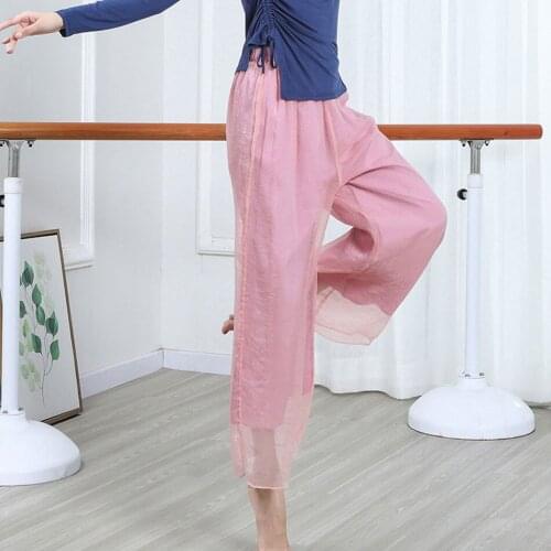 2021 New CM027 Yarn Layer Design Female Latin Dance Pants Women Dancing Suit for Ballroom Belly Dancing Performamnce