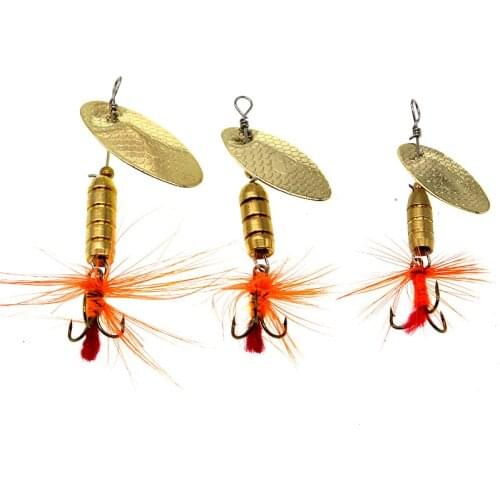 1PCS New Luya Sequin Bait Rotating Compound 3g-5.5g Feather Hook Bearded Fishing gear Hand Piece For Fishing Fish Goods Tackle