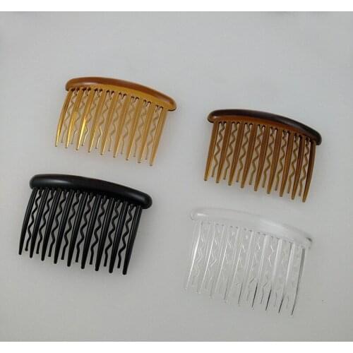 20PCS 5.2cm*7.8cm 17teeth Plastic Hair Combs Waved Teeth Side Comb for Long hairs Handmade diy hair accessories