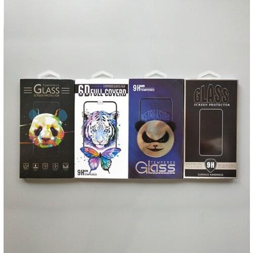 200 pcs Wholesale Packaging box for cellphone Curved Tempered Glass Film Retail Packaging Box for Samsung s8 s9 note 8 iPhone Xs