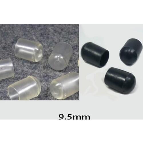 9.5 mm Inner dia round PVC cap cover plastic pvc ends clear white clear feet cap steel rope end vinyl protector wire cable