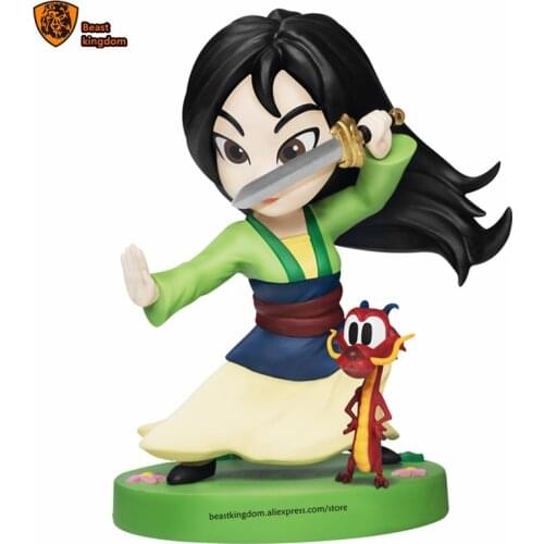 Beast kingdom Disney Princess series MULAN Q version desktop decoration cute gift hand-made collectible toys