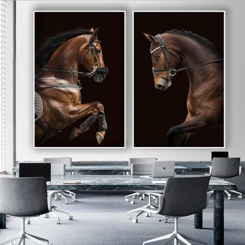 Running Horse Modern Canvas Painting Picture Mural Animal Poster HD Prints Wall Art Modular Living Room Home Decoration Mural