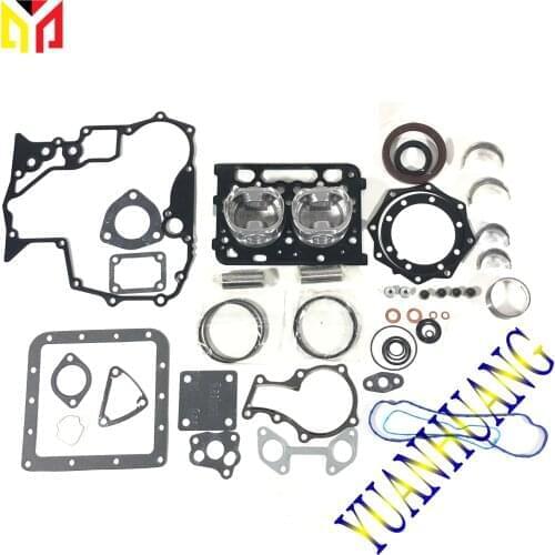 Z602 Engine Rebuild Kit Overhual Repair Gasket Set For Kubota Excavator Tracotr Piston Ring Bearing
