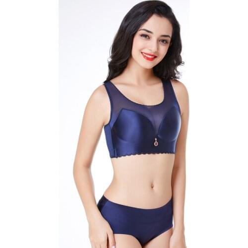 Hollow Sexy Bra Ultrathin Underwear Set Plus Size C D Cup Women Transparent Bra Sets Lace Embroidery Lingerie Gray Brassiere