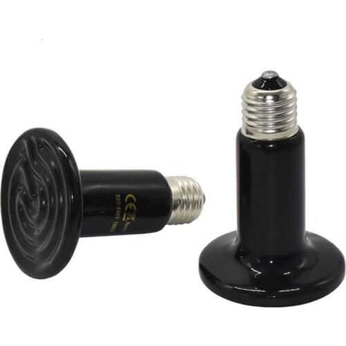 6 pcs Ceramic heating lamp Chick Tortoises Lizard Spider Pet heat lamp Hedgehog Reptile heater 25W-200W Animal supplies