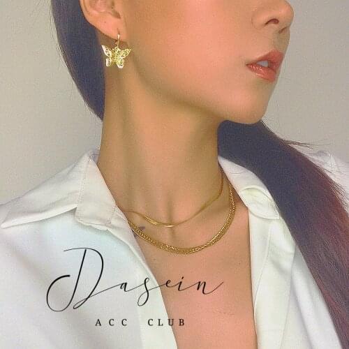 Trendy Butterfly Pendant Hoop Earrings Delicate 18K Gold plated Butterfly Drop Earrings Dangle Hoop Earrings