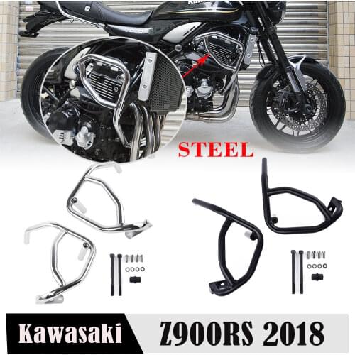 Motorcycle Z900RS Black Chrome Engine Highway Crash Bar Guard Protection for Kawasaki Z 900RS Z 900 RS 2018-2020 Accessories