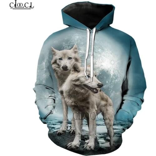 HX Newest Popular Animal Wolf 3D Print Hoodie Men Women Tracksuit Autumn Long Sleeve Pullover Fashion Tops Drop Shipping