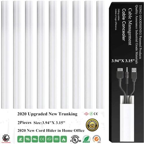 Floor Cable Cover,Floor Cord Protector Channels Perfect for Office,Home,Workshop,Warehouse,Plastic Bridge Frame Outdoor Surround