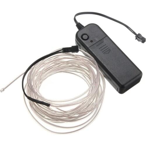 5M 10 colors Neon Light Dance Party Decor Light Neon LED lamp Flexible EL Wire Rope Tube Waterproof LED Strip With Controller