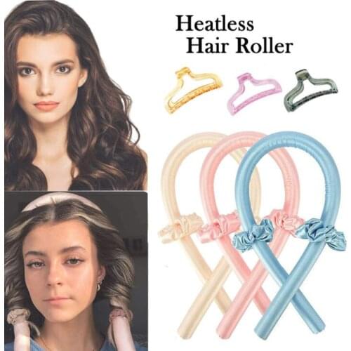 Bendy hair band Plastic Hair Rollers Waves Without Heat Foam Rollers Curling Ribbon Applicable All Hair Headband Hair