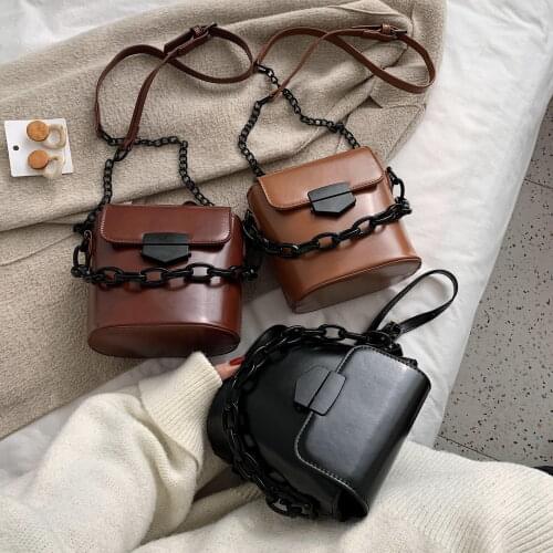 Luxury Womens Bag Shoulder Bag 2020 Chain Bucket Handbags Quality Pu Leather Womens Totes Cover Shopping Bag Bolsa Feminin