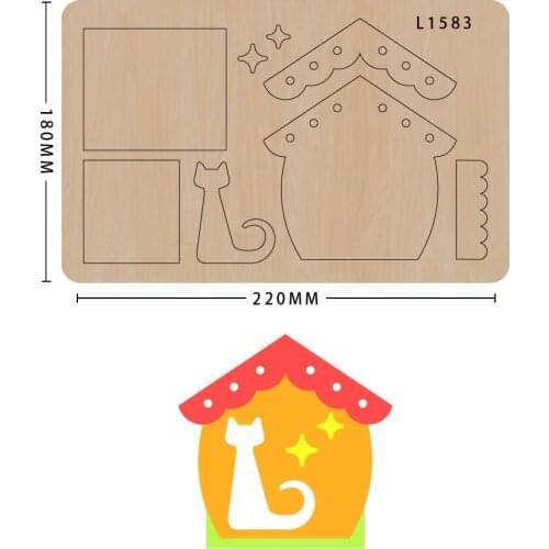 Die cutting wood moulds Scrapbook DIY handmade crafts Making Decor Supplies Dies Template