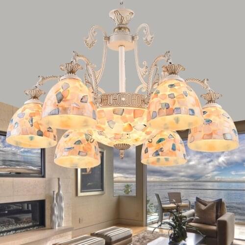 Nordic Chandeliers Novelty post-modern living room Fixtures bedroom aisle LED Chandeliers lamp mediterranean sea lighting
